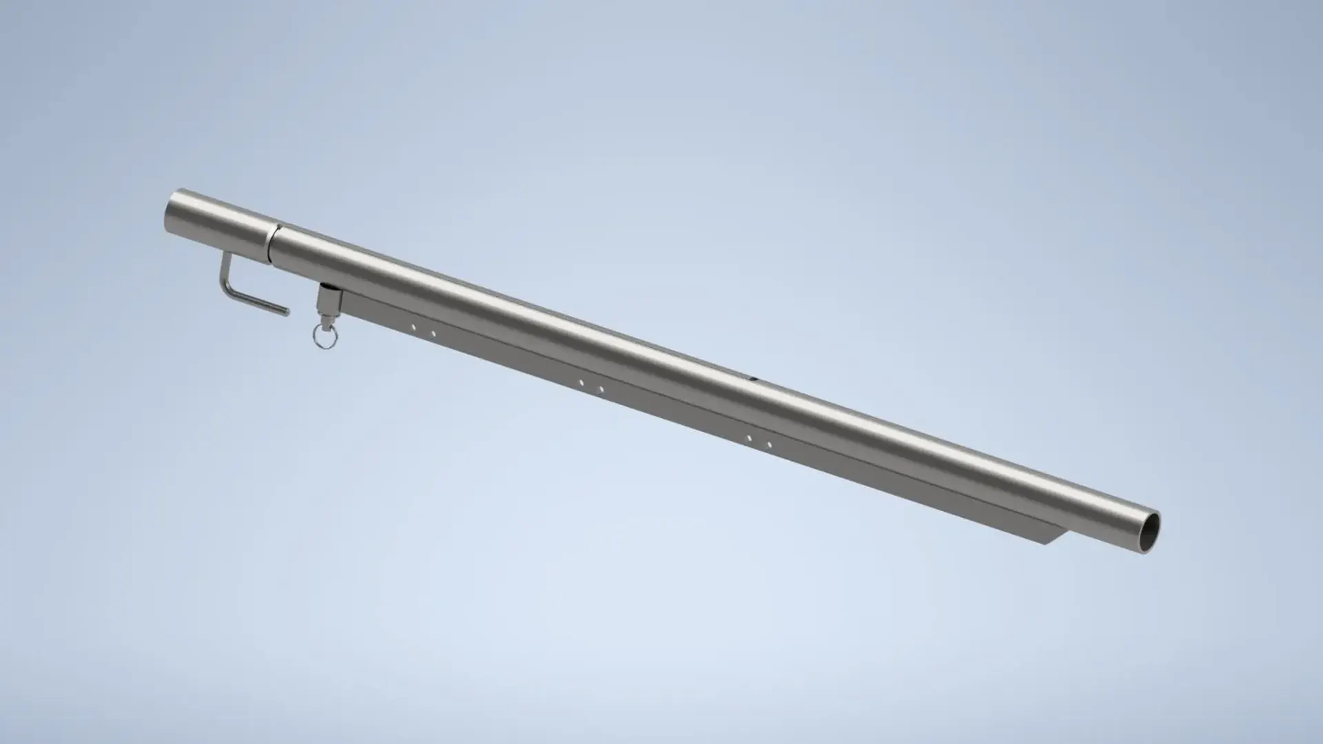 Teleskopschiene 60 Ø - 1.100 mm lg. - Auszug = 600 mm